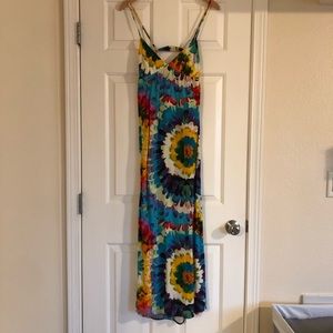 Forever 21 Tie-Dye Maxi Dress with Scoop Back